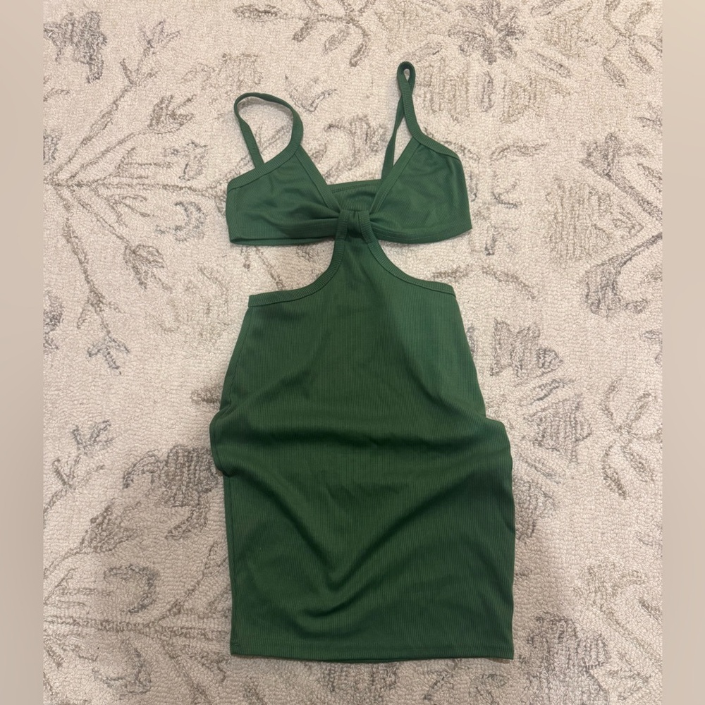 Never worn Green Cutout Dress
